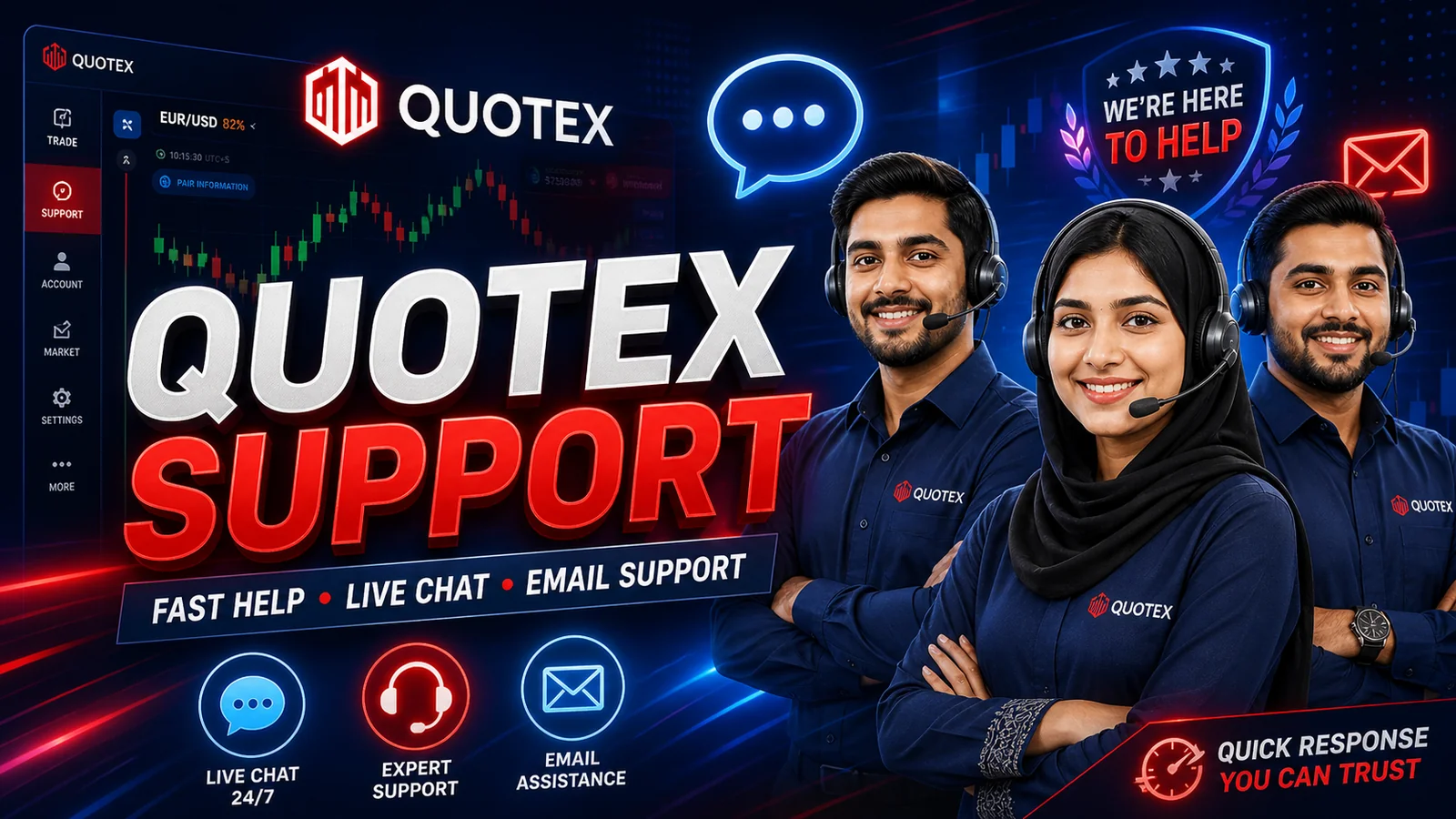 Quotex Support Pakistan — Contact Help, Live Chat & Email